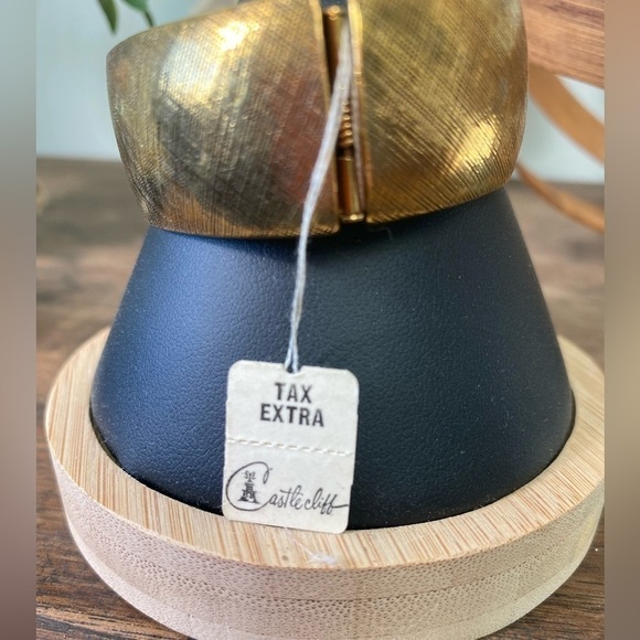 VINTAGE Bracelet, snap closure, gold brass tone - Picture 2 of 4